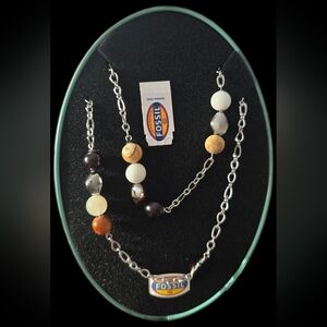 Fossil Women's Multicolor Beaded Necklace